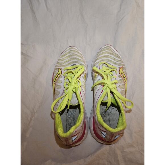 Saucony Kinvara 3 Progrid Women US 7.5 Running Shoes White Pink Yellow - Picture 5 of 8